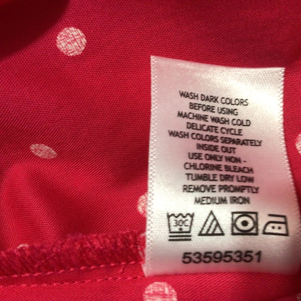 Woman Within Red Sleeveless Polka Dot Tunic 5X - Picture 9 of 10